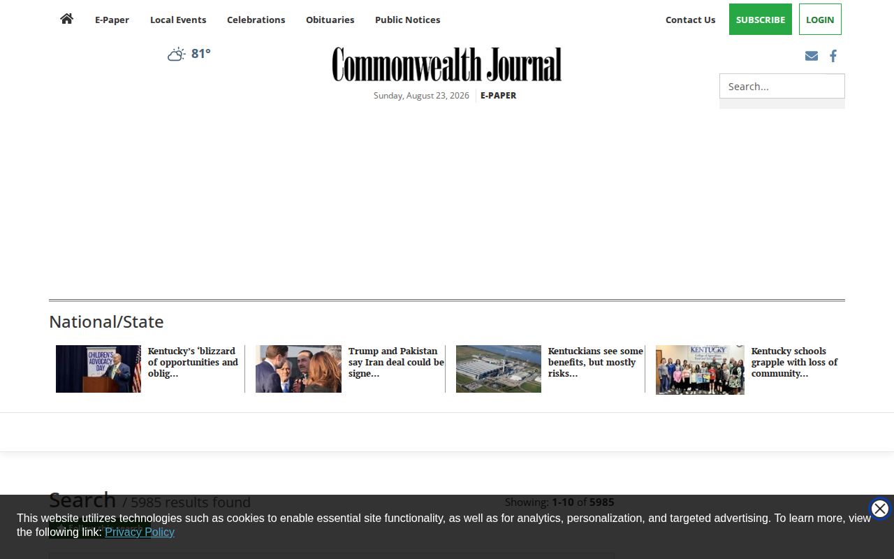 Pulaski County arrest news search at the Commonwealth Journal